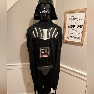 Star Wars Darth Vader Jumpsuit Mask Cape Halloween Costume Adult M